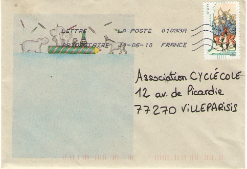 une enveloppe reçue joie enveloppe