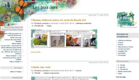 Progression langage en maternelle : autour des trois ours, août 2010