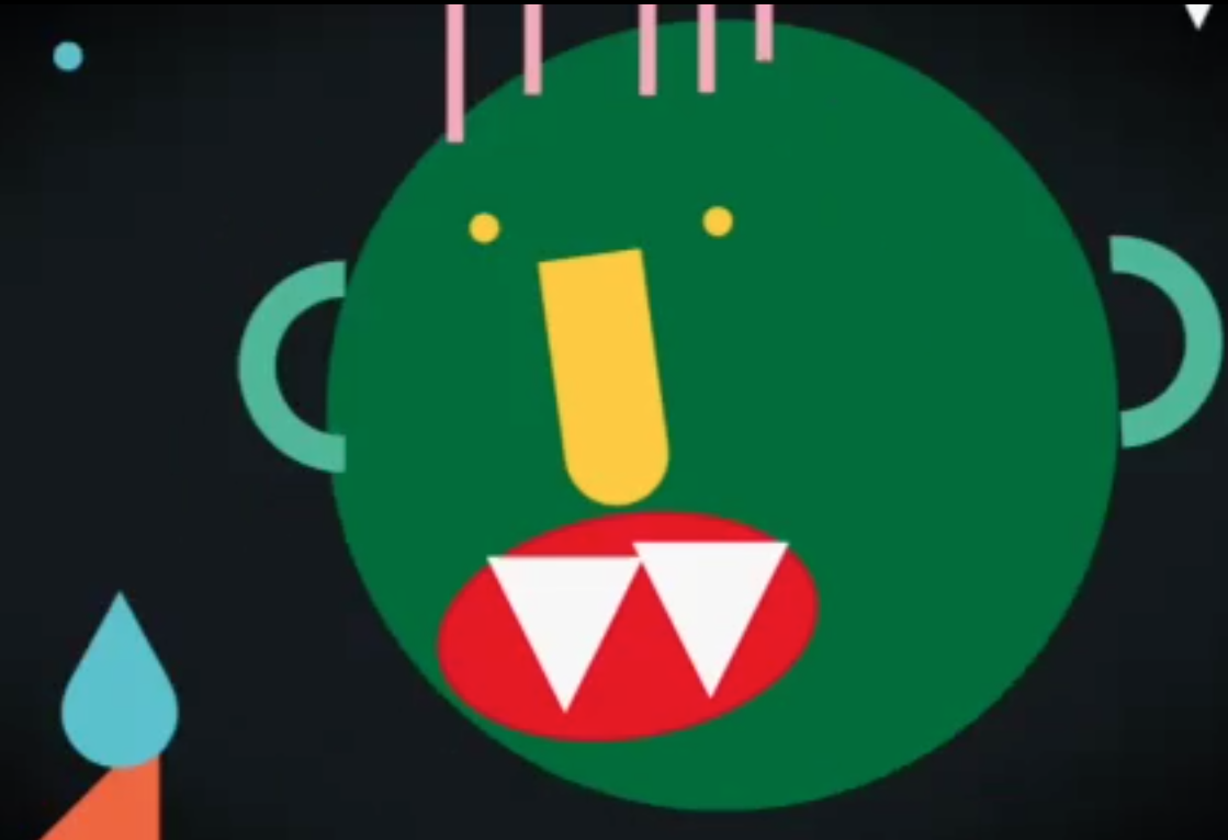Grand monstre vert : créer une animation sur tablette