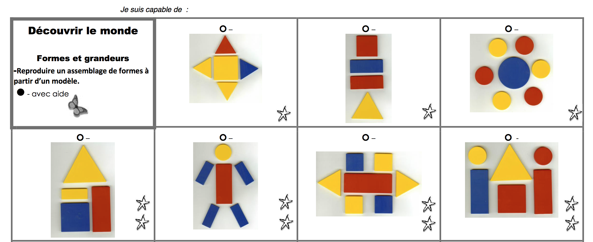 Formes Grandeurs Suites organisée | Brevets en Maternailes